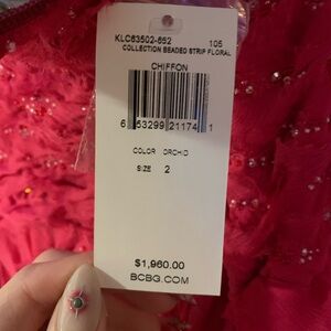 BCBGMaxAzria Vibrant y2k hot pink prom dress